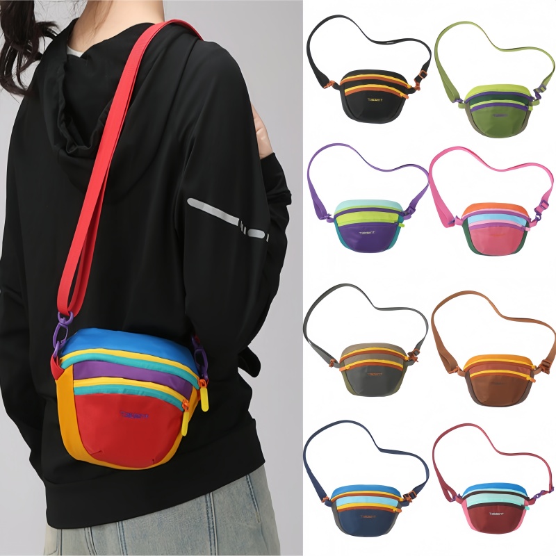 Running Gear Bag - Fashion Dopamine Chest Shoulder Bag Waterproof