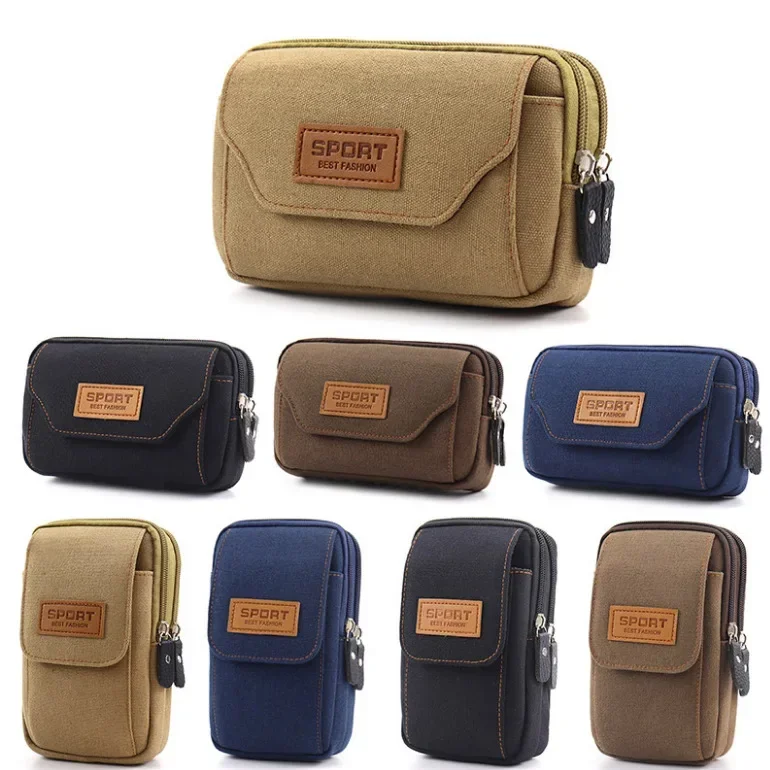 Running Gear Bag - 6.5 Inches Men Soft Pouch Belt