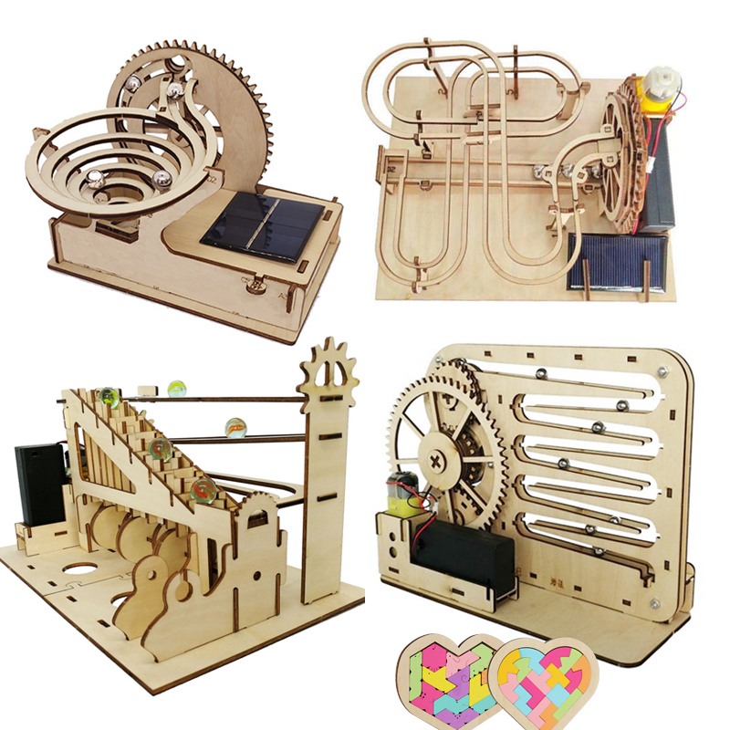 3D Wooden Puzzle DIY Assemble  - Running Gear Gifts avaliação e preço
