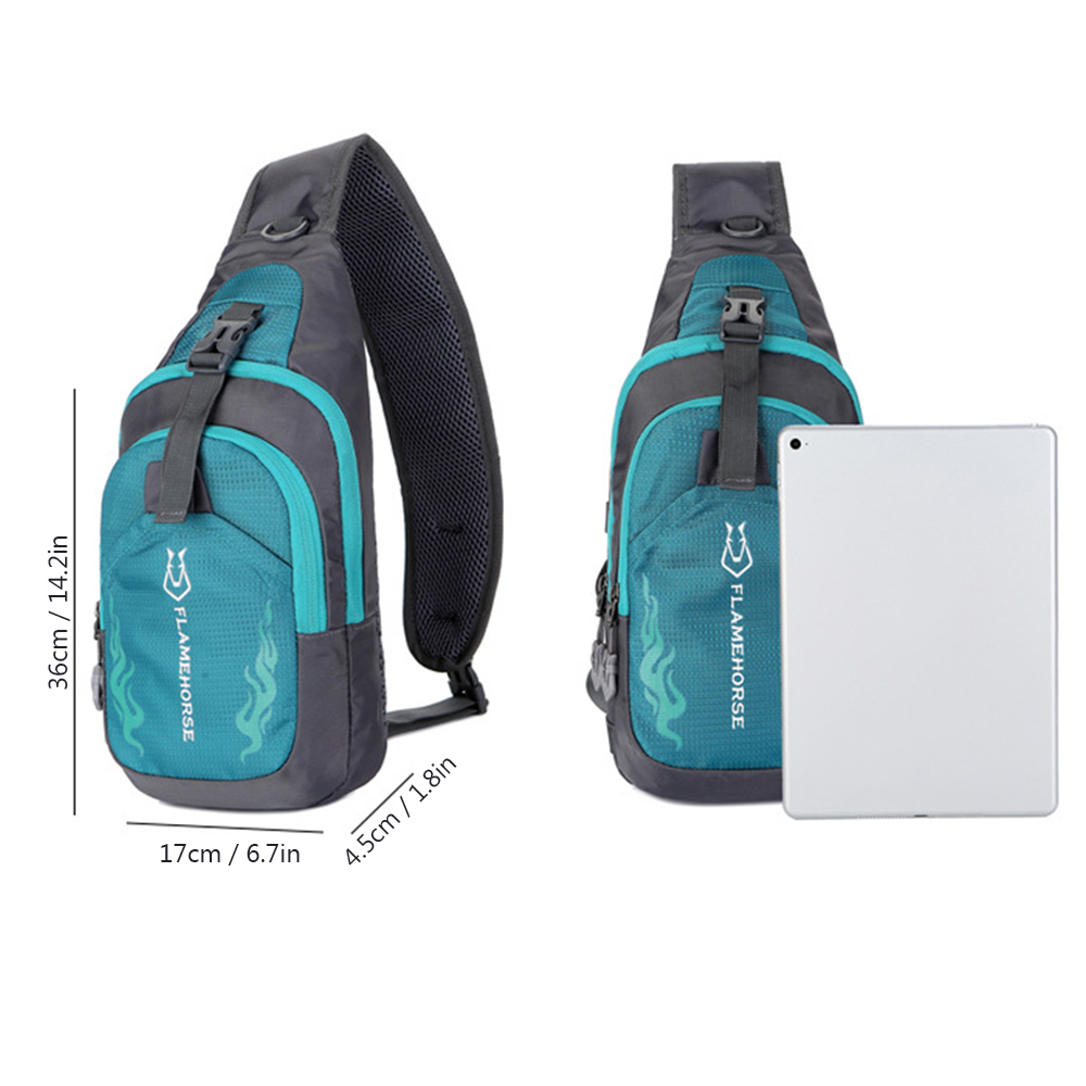 Men Sling Backpack Chest Cross - Running Gear Bag avaliação e preço