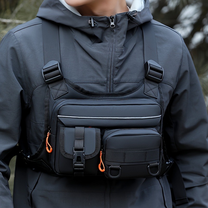 Men's Tactical Chest Bag, Runn - Running Gear Backpack avaliação e preço