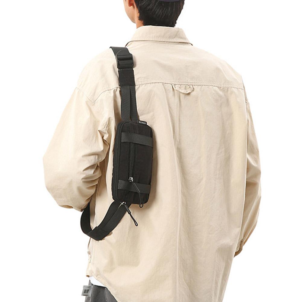 Chest Bag Pure Color Nylon Lig - Running Gear Backpack avaliação e preço