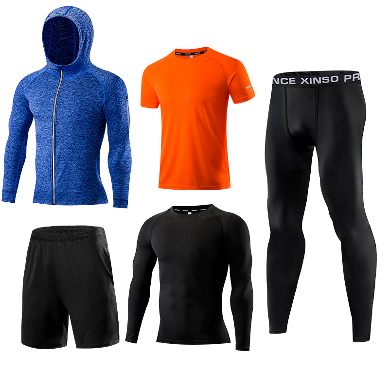 5-Piece Men's Fitness Clothes  - Running Gear Gym avaliação e preço