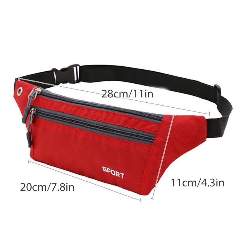 Casual Men Waist Bag Nylon Che - Running Gear To Hold Phone avaliação e preço