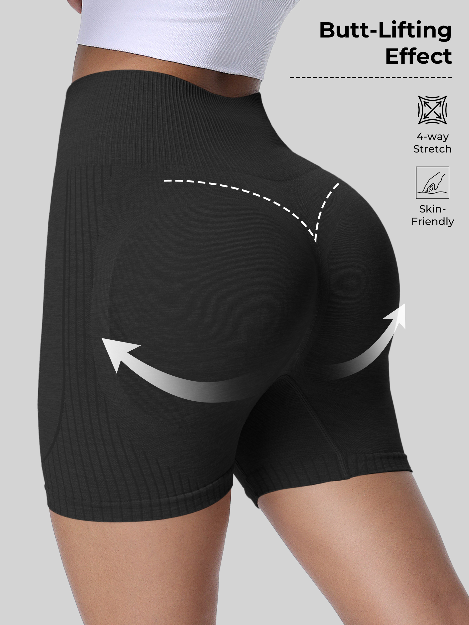 High Waist Elastic Yoga Shorts - Running Gear Gym avaliação e preço
