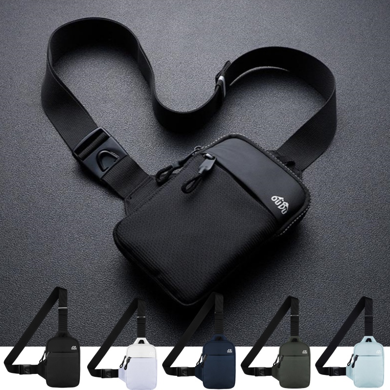 Casual Men Shoulder Chest Bag  - Running Gear Backpack avaliação e preço
