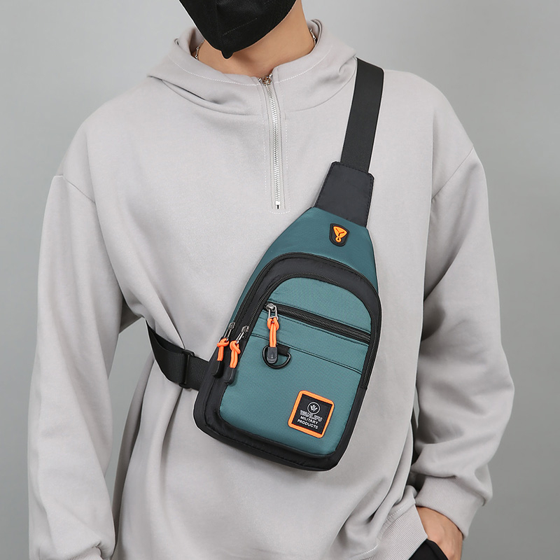 Casual Men Chest Bag Nylon Sma - Running Gear Backpack avaliação e preço