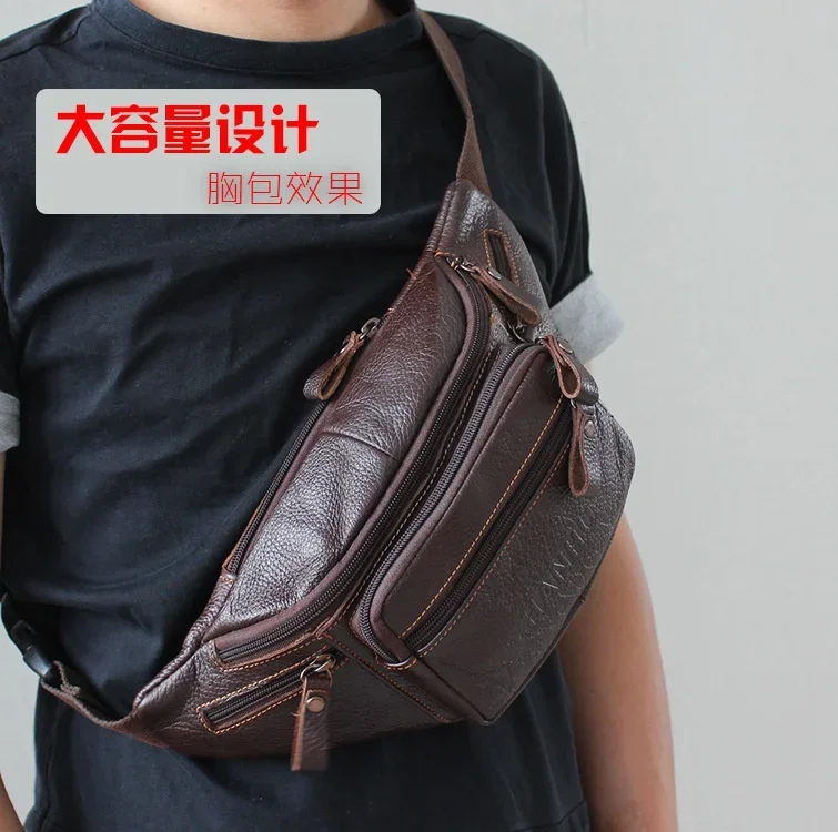 Genuine Cowhide Leather Waist  - Running Gear Backpack avaliação e preço