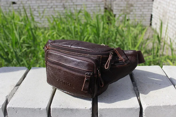 Genuine Cowhide Leather Waist  - Running Gear Backpack avaliação e preço