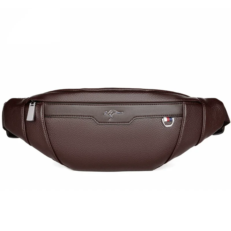 Business Leather Waist Bag Mul - Running Gear Backpack avaliação e preço