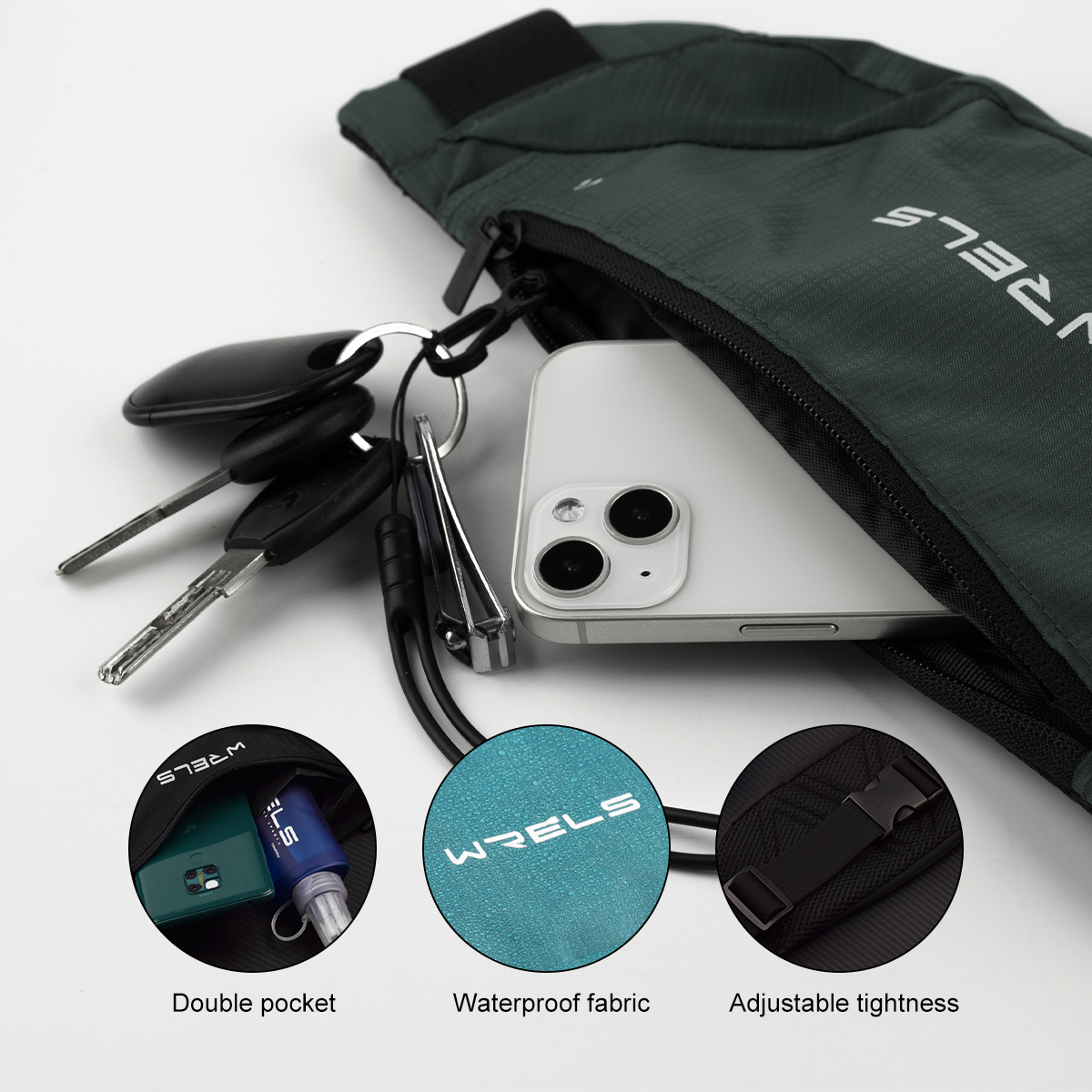WRELS Waist Bag Running Bag Ou - Running Gear To Hold Phone avaliação e preço