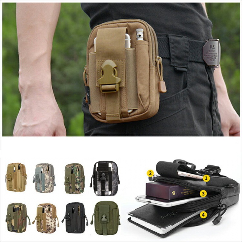 Small Molle Pouch Waist Pack B - Running Gear Backpack avaliação e preço