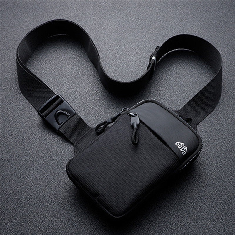 Casual Men Shoulder Chest Bag  - Running Gear Backpack avaliação e preço