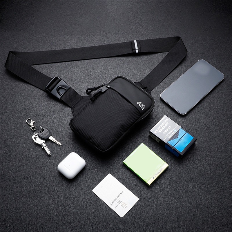 Casual Men Shoulder Chest Bag  - Running Gear Backpack avaliação e preço
