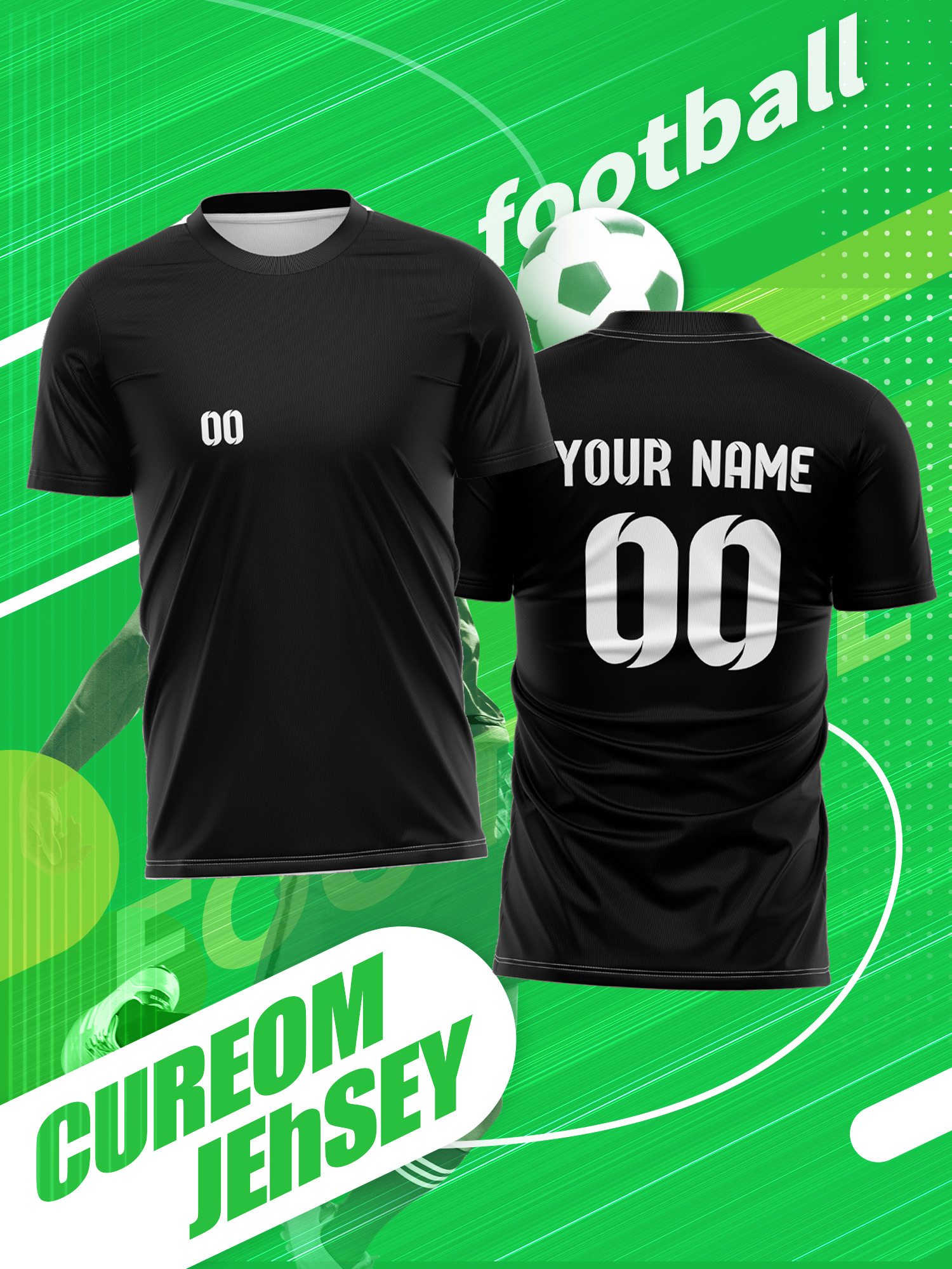Custom Photo Name Number Socce - Running Gear Gym avaliação e preço