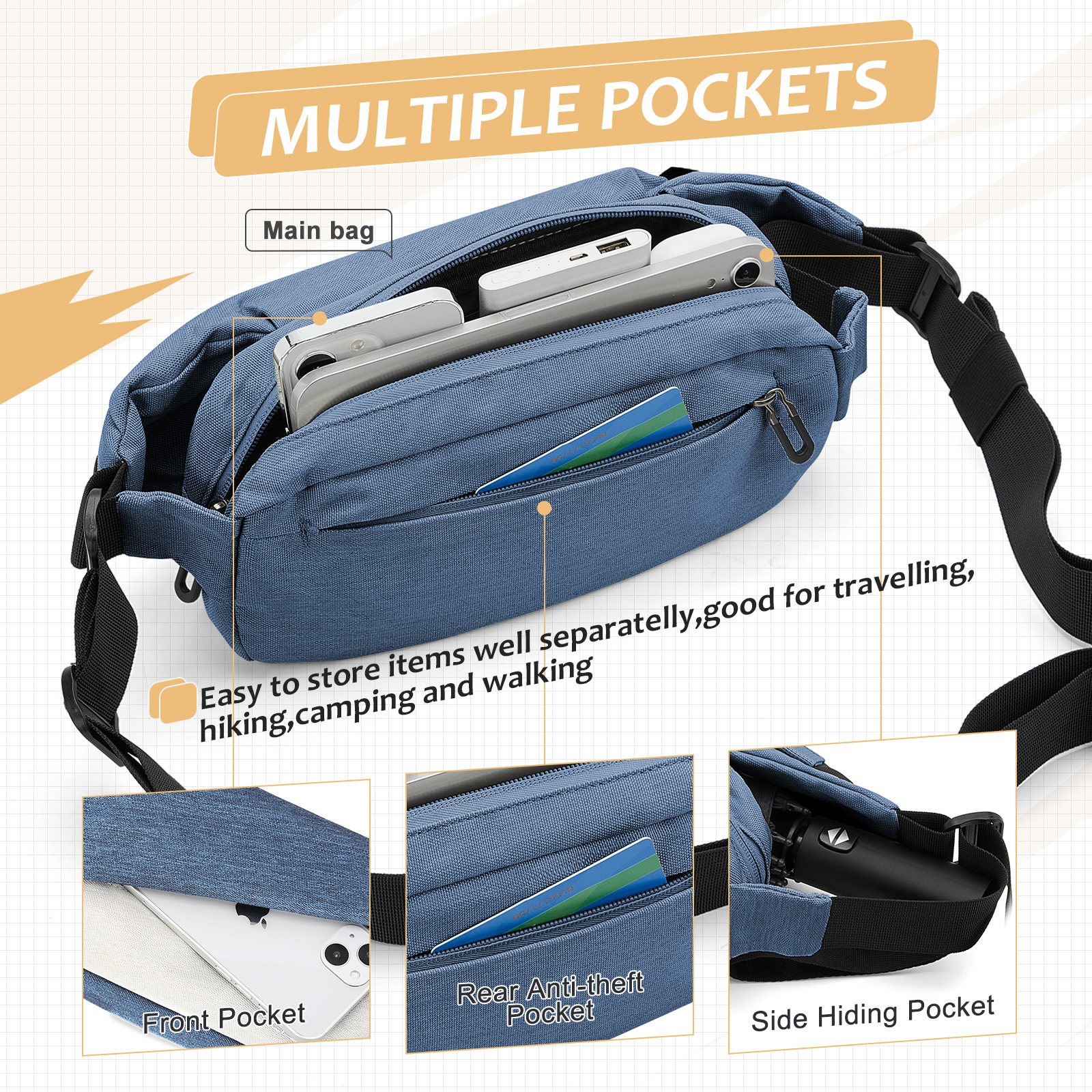 Fashionable Trendy Crossbody B - Running Gear Backpack avaliação e preço