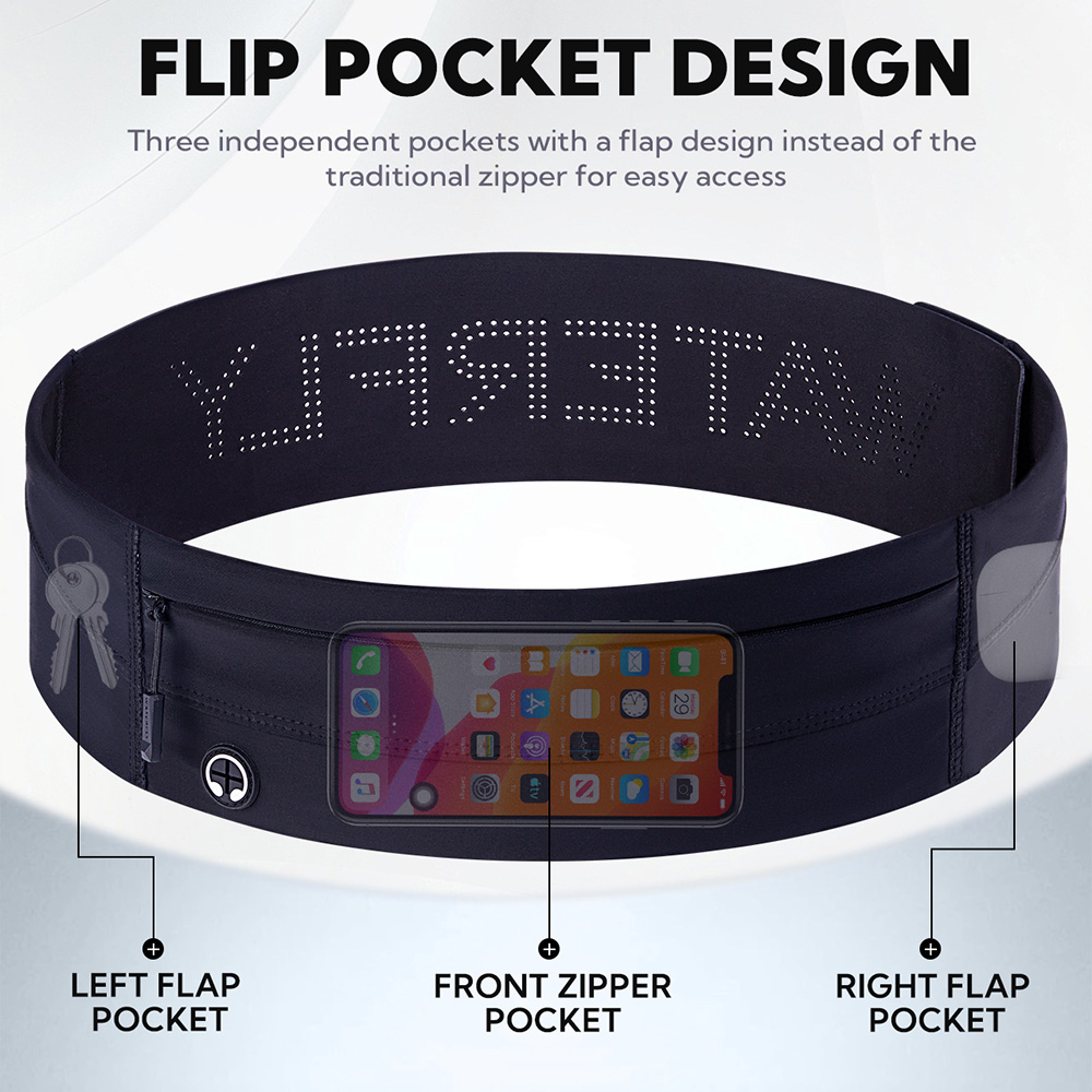 WATERFLY Running Belt Fanny Pa - Running Gear Bag avaliação e preço