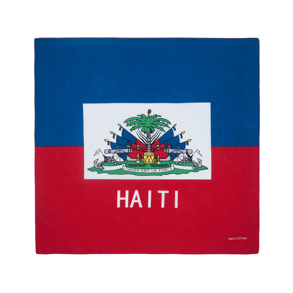 Haiti Flag Bandana 100% Cotton - Running Gear Gifts avaliação e preço