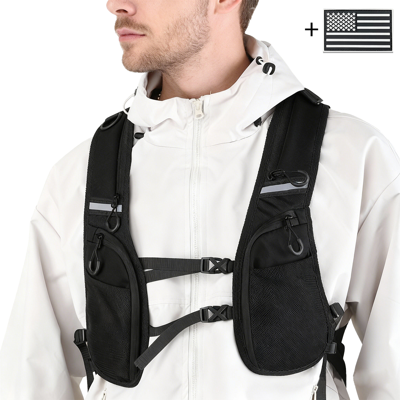 Lightweight Reflective Vest Sa - Running Gear For Your Phone avaliação e preço