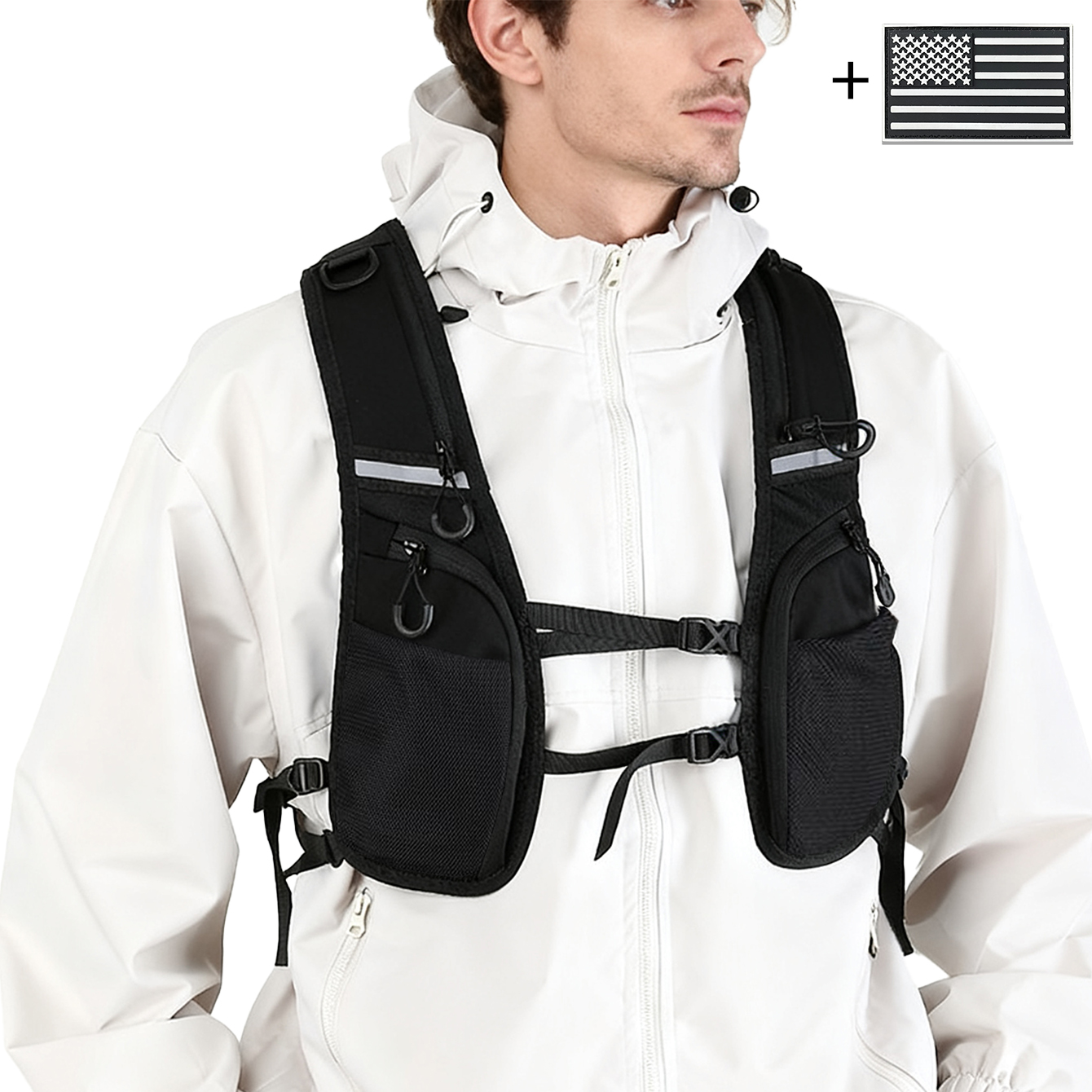 Lightweight Reflective Vest Sa - Running Gear For Your Phone avaliação e preço