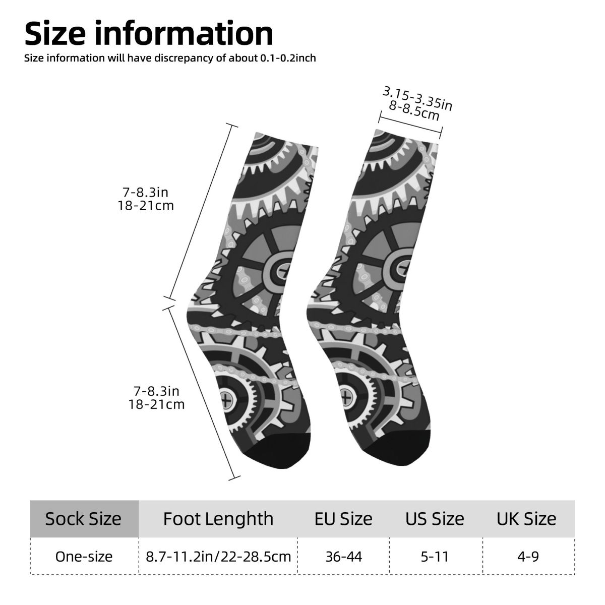 Gears Vintage Wheels Stockings - Running Gear Gifts avaliação e preço